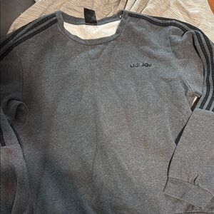 Adidas Charcoal Sweatshirt with Black Accents